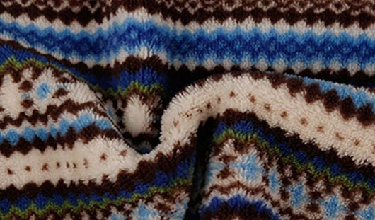寒冬面必不可少 华瑞针纺织造印花毛线绒布御寒！